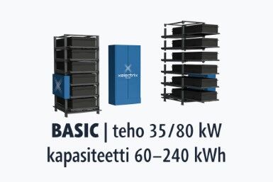 Akkujärjestelmät energian varastointiin